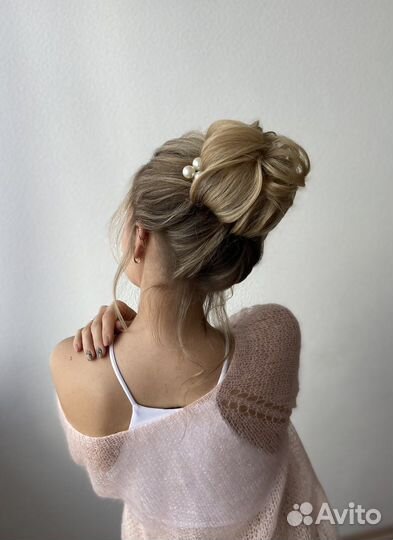 Свадебные прически, вечерние, локоны, макияж