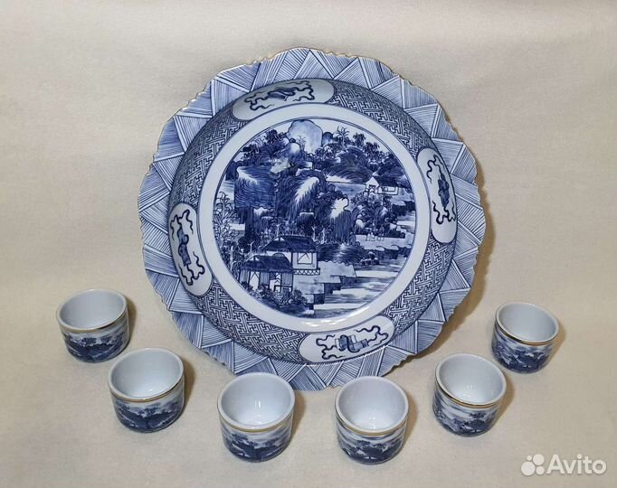 Шикарный набор для чая. Ручная роспись. Тайланд