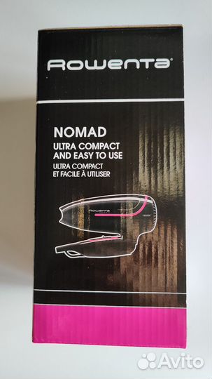 Фен rowenta cv3323fo складной дорожный новый