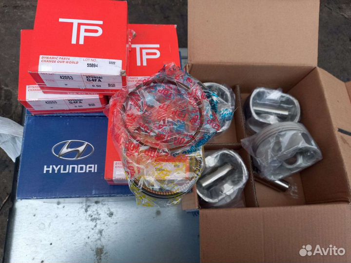 Hyundai Solaris Kia Rio 3 ремонтные поршня с кольц