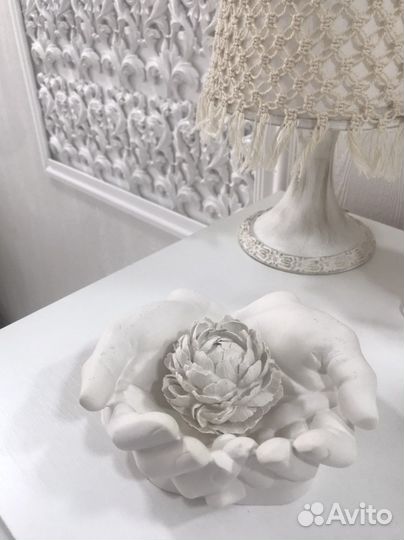 Пионы из гипса