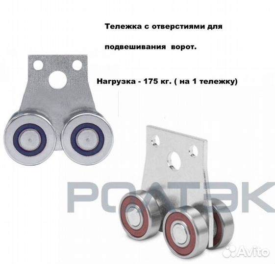 Направляющая балка+ролики откатных подвесных ворот