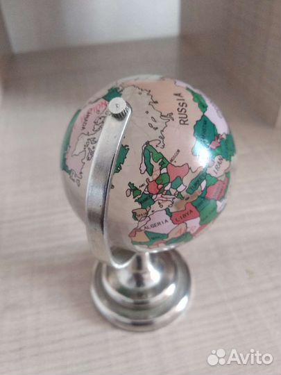 Мини глобус из хрусталя,со странами мира