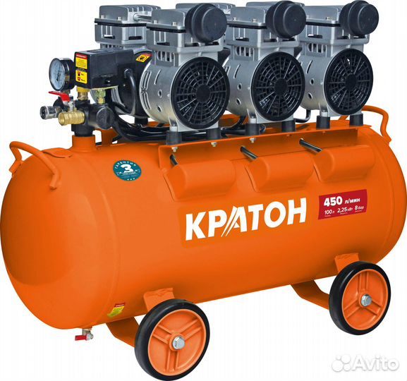 Компрессор воздушный поршневой в автосервис, шином