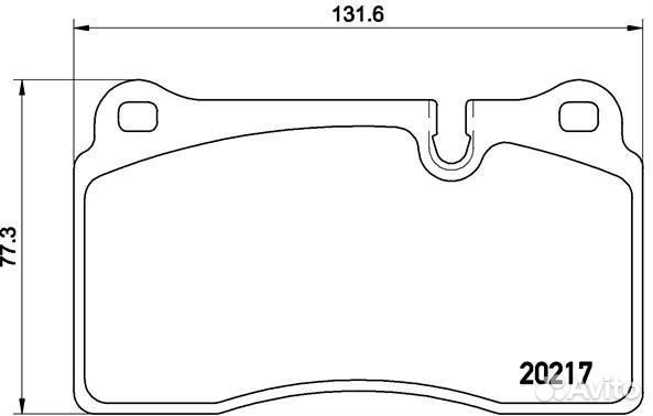 Колодки тормозные передние комплект P44018 (brembo