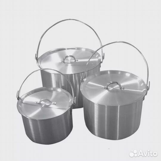 Набор котлов с крышкой 