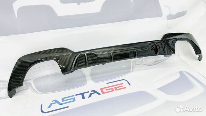 Диффузор BMW G20 M Perfomance 2*2 сухой карбон