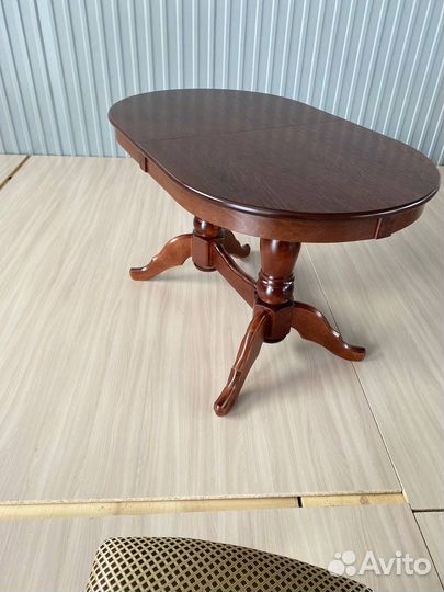 Кухонный больший стол Махагон 160/90+50