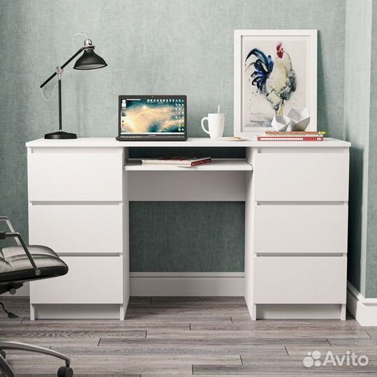 Стол письменный Белый в Наличии