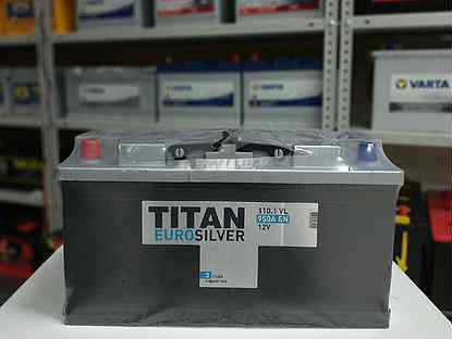 Аккумулятор 110Ah Titan 950A прямой полярности