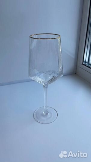 Бокалы мятое стекло