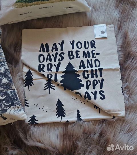 Чехол на подушку hm home наволочка zara елки чашка