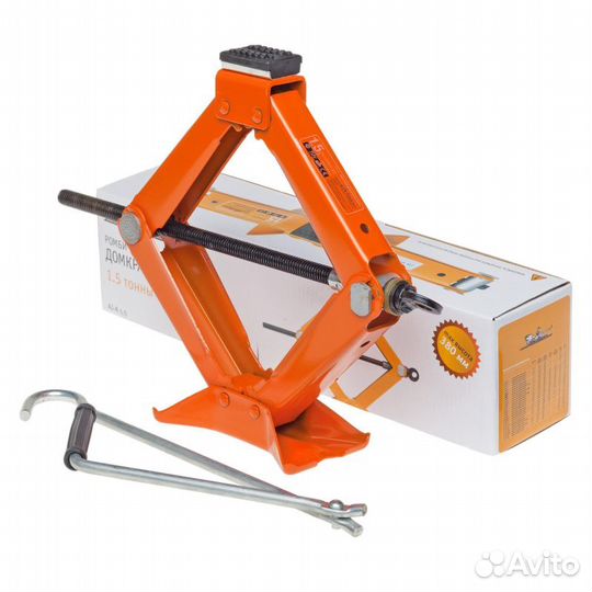 Домкрат ромбический 1.5т (min - 104 мм, max - 385