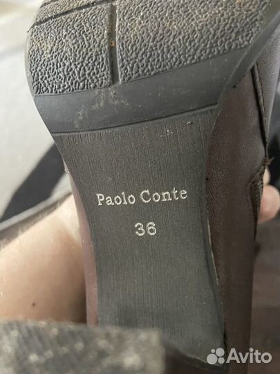 Сапоги демисезонные женские 38 коричневые