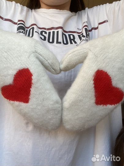 Перчатки шерстяные женские