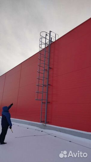 Лестницы металлические эвакуационные, пожарные, др