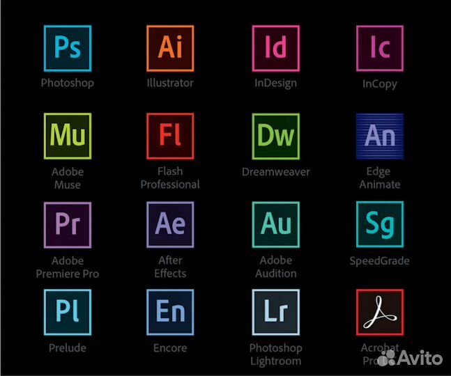 Подписка Adobe, MS office и другие программы