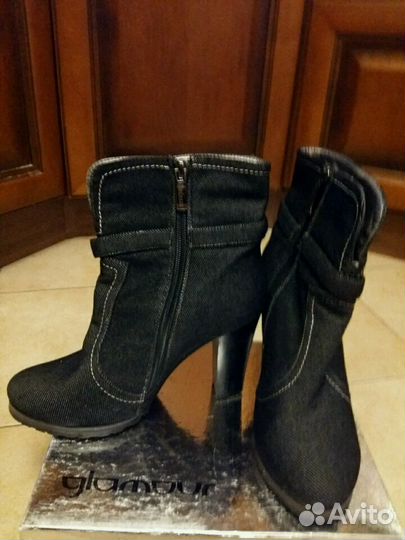 Полусапожки джинсовые