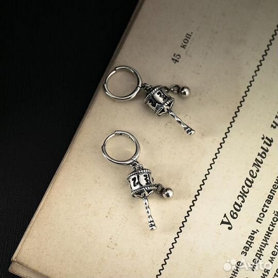 Тибетские винтажные серьги