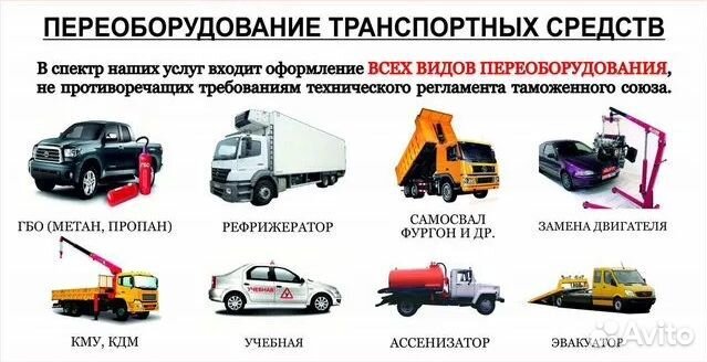 Переоборудование автомобиля