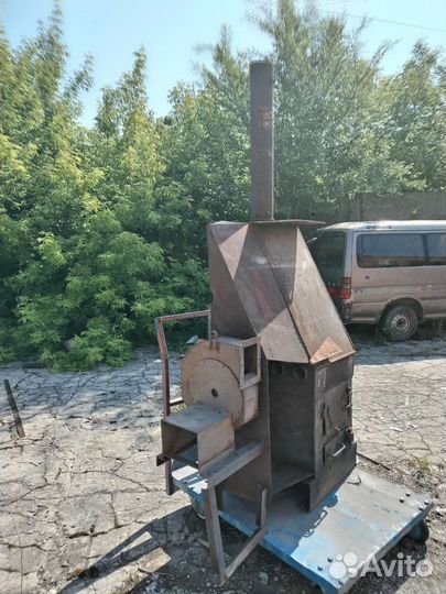 Печка буржуйка для гаража или небольшого цеха