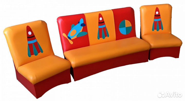 Комплект мягкой мебели для детей 