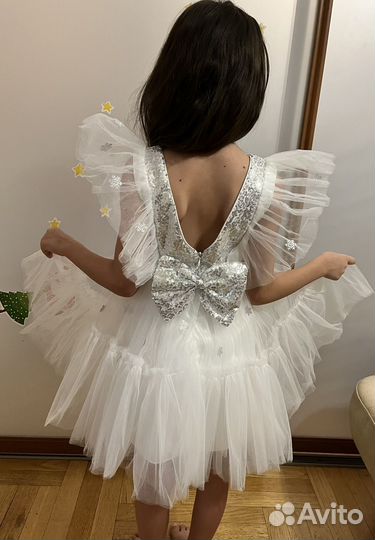 Платье снежинки 110-116