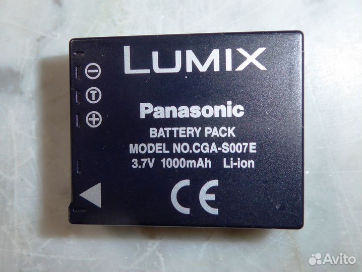 Аккумулятор CGA-S007E Panasonic Lumix оригинал