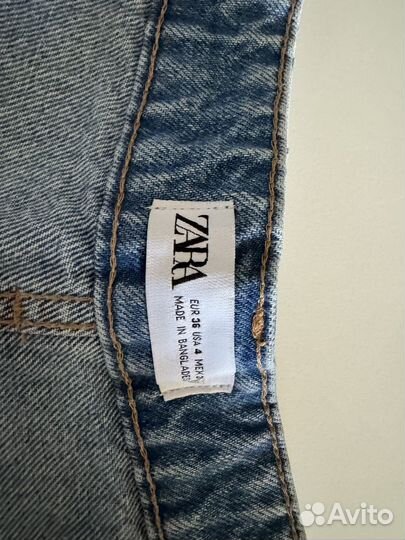 Джинсовые шорты zara 36