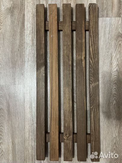 Полка для ванны деревянная