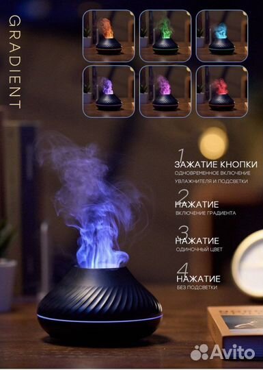 Увлажнитель воздуха, аромадиффузор, ночник