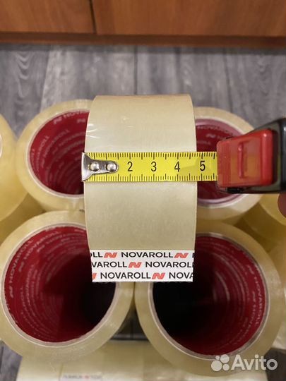 Скотч прозрачный 66м 132м. Стрейч Прозрачный/Белый