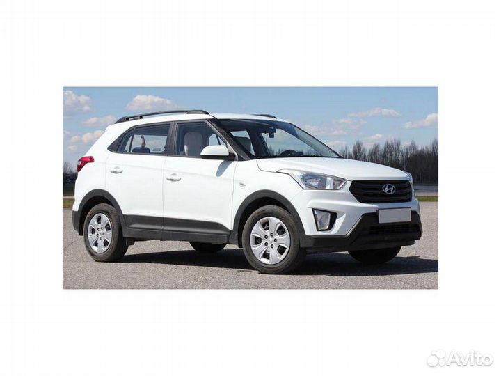 Рейлинги на крышу Hyundai Creta с 2016 апс Чёрные