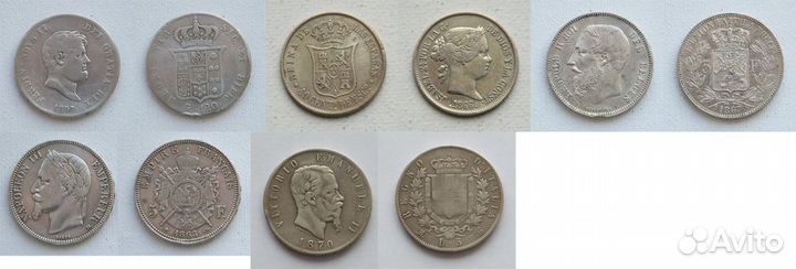 Серебро Европы XIX века Италия, Испания, Франция