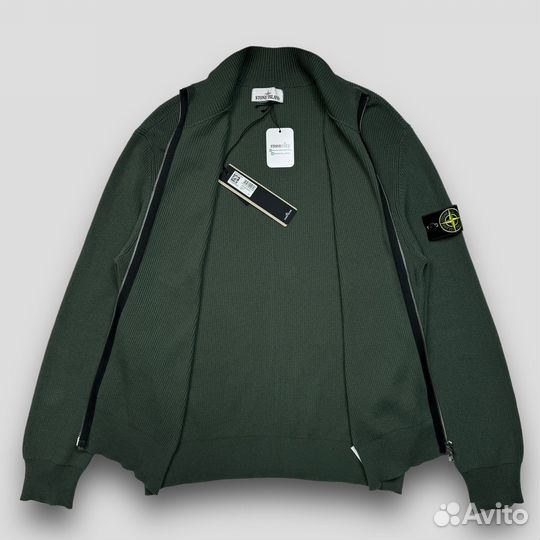 Летний кардиган Stone island хаки 526D8