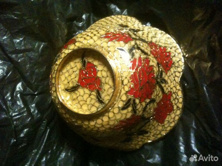 Китайская пиала.В редкой технике витражного клуазо