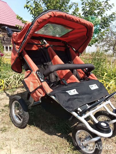 Детская коляска трансформер tfk для двоих