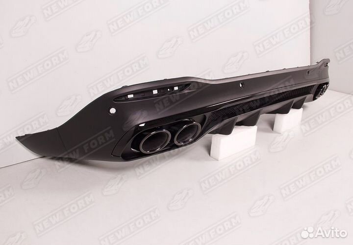 Диффузор с насадками 53 AMG Mercedes GLS X167