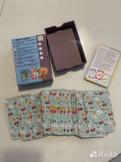Настольная карточная игра djeco happy family
