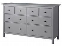 Hemnes хемнэс комод с 3 ящиками белая морилка 108x96 см