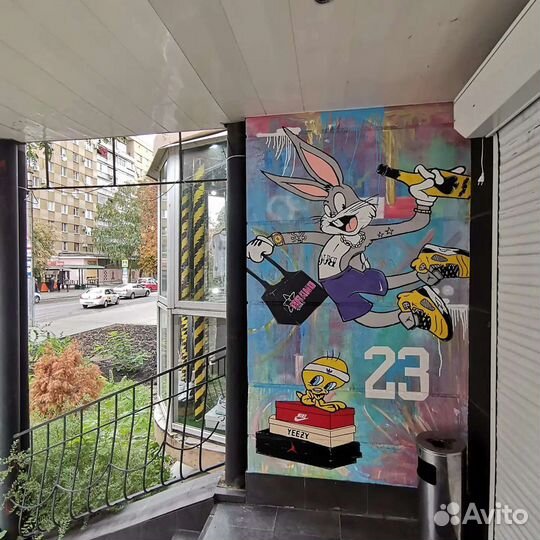 Граффити, роспись стен,художник