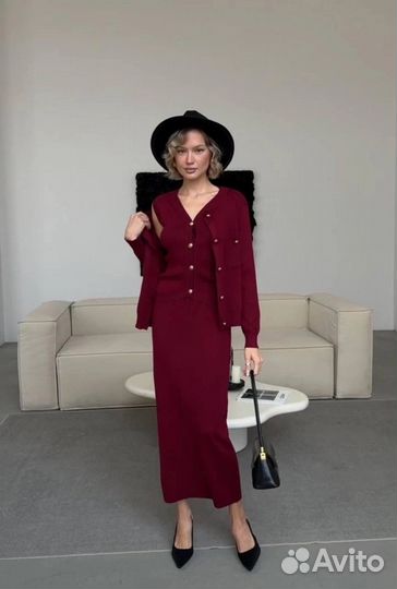 Костюм тройка женский трикотажный