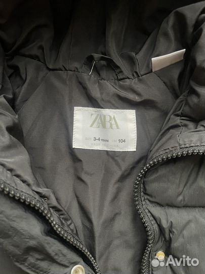 Пуховик детский Zara 104