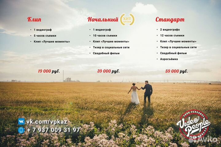 Видеосъемка свадеб и для бизнеса