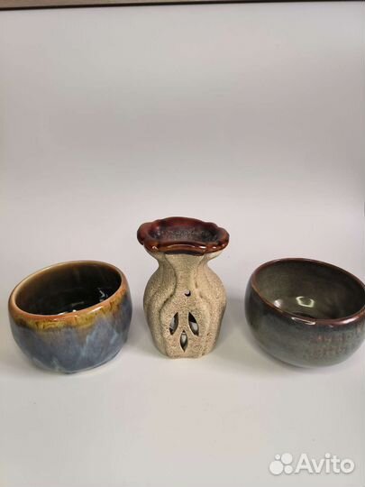 Арома лампа с маслами и пиалы для чая большие