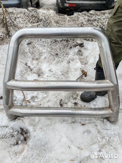 Кенгурятник на mitsubishi pajero 2