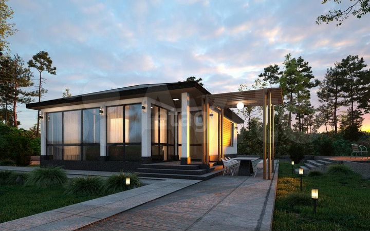 Дом 79,9 м² на участке 8 сот.