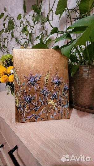 Картина поталь чертополох