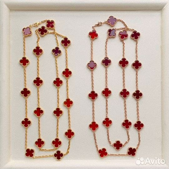 Колье бусы van cleef