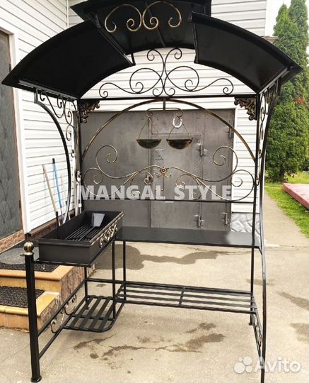 Мангал с крышей